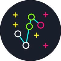 Crux Line Multi Color Design vector