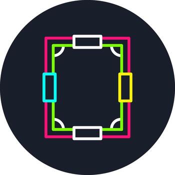 Frame Line Multi Color Design vector