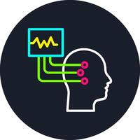 Eeg Line Multi Color Design vector