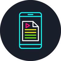 Script Line Multi Color Design vector