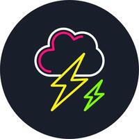 Lightning Line Multi Color Design vector