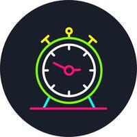 Alarm Line Multi Color Design vector