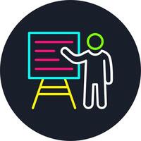 Working Line Multi Color Design vector