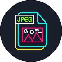 JPEG Line Multi Color Design vector