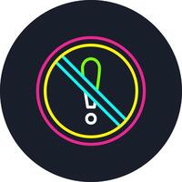 Exclamation Line Multi Color Design vector