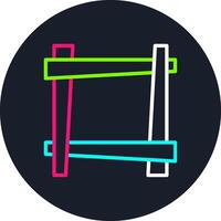Frame Line Multi Color Design vector