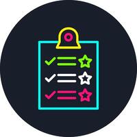 Rating Line Multi Color Design vector