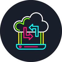 Syncing Line Multi Color Design vector