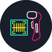 Barcode Scanner Line Multi Color Design vector