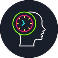 Patience Line Multi Color Design vector