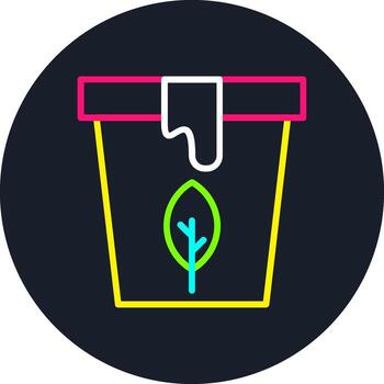 Eco Paint Line Multi Color Design vector