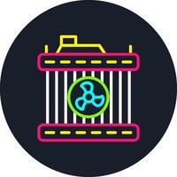 Radiator Line Multi Color Design vector