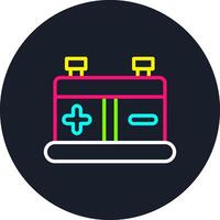Battery Line Multi Color Design vector