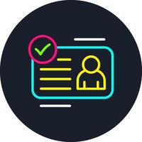 Identity Line Multi Color Design vector