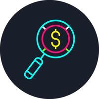 Search Line Multi Color Design vector