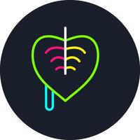 Etlingera Line Multi Color Design vector