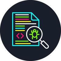 Debugging Line Multi Color Design vector