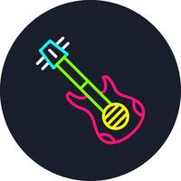 Violin Line Multi Color Design vector