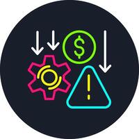 Crisis Management Line Multi Color Design vector