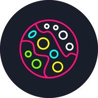 Pluto Line Multi Color Design vector