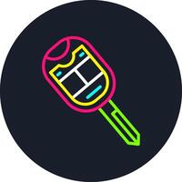 Car Key Line Multi Color Design vector