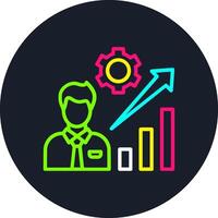 Career Line Multi Color Design vector