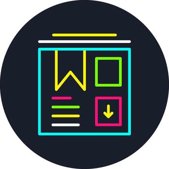 Cardboard Line Multi Color Design vector