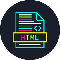 Html Line Multi Color Design vector