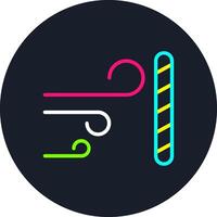 Wind Proof Line Multi Color Design vector