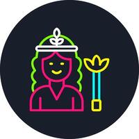 Hera Line Multi Color Design vector