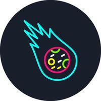 Meteorite Line Multi Color Design vector