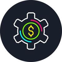 Sales Enablement Line Multi Color Design vector