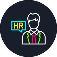 Hr Line Multi Color Design vector