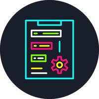 Priority Line Multi Color Design vector