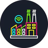 Factory Line Multi Color Design vector