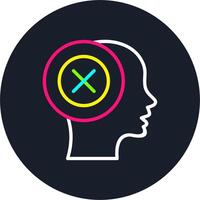 Failure Line Multi Color Design vector