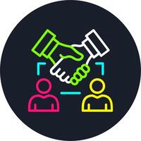 CRM Line Multi Color Design vector