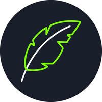 Feather Line Multi Color Design vector