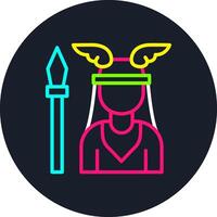 Athena Line Multi Color Design vector
