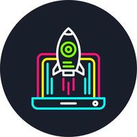 Start Up Line Multi Color Design vector