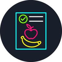Diet Line Multi Color Design vector