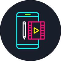 Editing Line Multi Color Design vector