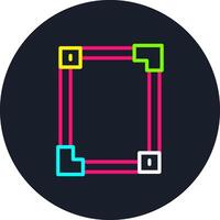 Frame Line Multi Color Design vector