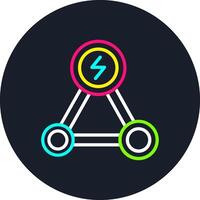 Hybrid Solution Line Multi Color Design vector