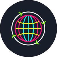 Worldwide Line Multi Color Design vector