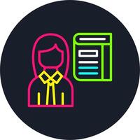 Book Line Multi Color Design vector