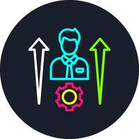Personal Development Line Multi Color Design vector