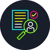 Recruitment Line Multi Color Design vector