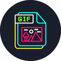 GIF Line Multi Color Design vector