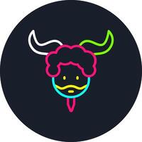 Satyr Line Multi Color Design vector
